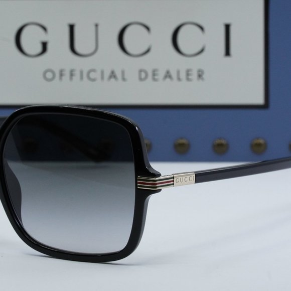 Gucci GG1449S 001 Square Sunglasses - Black/Grey Gradient main image 8